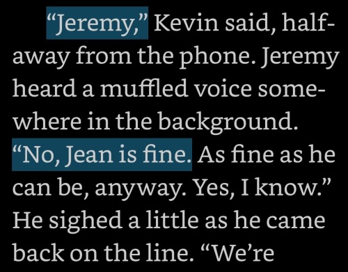 Implying That Neil's Immediate Reaction To Hearing That Jeremy Is On The Phone Is To Ask If Jean Is Okay?