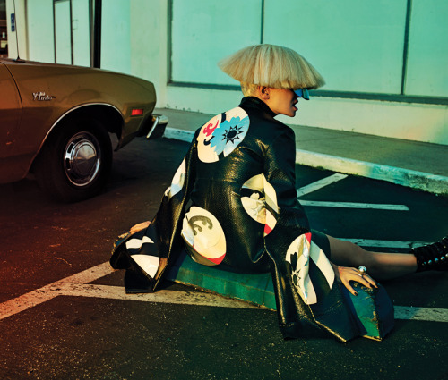 Sia Furler, photographed by Gregory Harris for Interview Magazine, April 2015