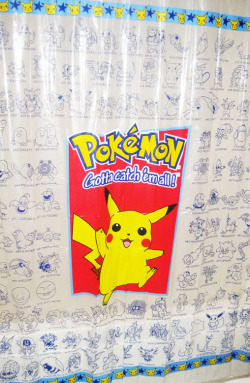 pokemon-photography:  Pokemon Shower curtain