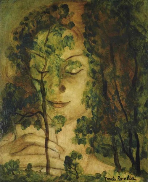 silenceforthesoul:Francis Picabia (1879-1953) - Femme aux Arbres (Woman and the Trees), c. 1930,