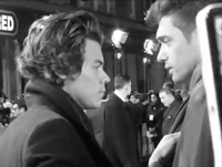Harry Being Cute With A Friend At The Class Of ‘92 Premiere In London.