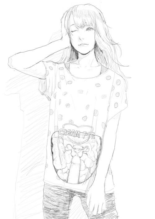 rapemeagain: 膣外射精 - Cream Pie T-Shirts