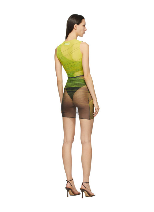 LOUISA BALLOU: Half Moon One-Piece Swimsuit (Black) & Heatwave Ruched Dress (Summer)BOTTEGA VENE