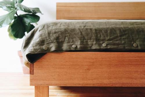 Square Bed by Al + Imo, MelbourneHeartwood