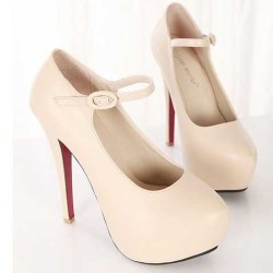 Nude Maryjane Pumps