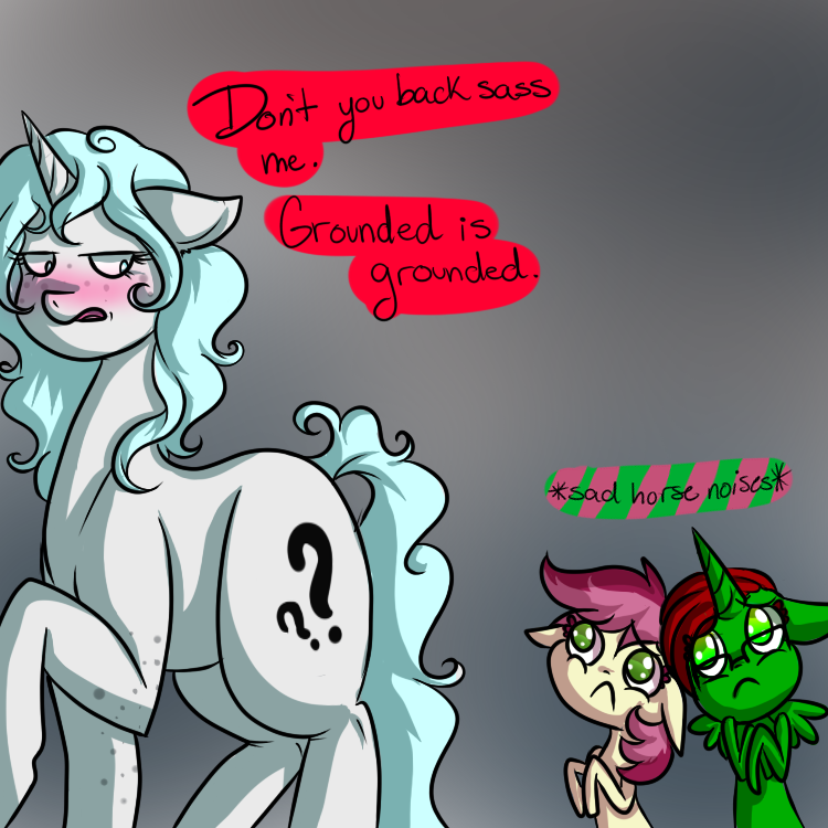askinquiry:  ((Poor Inquiry, so quick to become a blushing mess of a mare. Also,