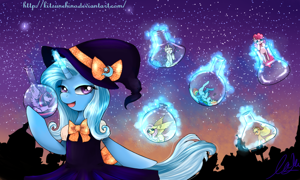 dysfunctionalequestria:  Happy Nightmare Night! by KitsuneHino 