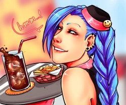 ikebanakatsu:  Jinx the Waitress  (✪㉨✪)(✪㉨✪)(✪㉨✪)(✪㉨✪)(✪㉨✪)(✪㉨✪) I really like the waitress stuff, maybe I’ll do a few sketches with less clothes Follow me here on Tumblr for more! Follow me also on Facebook ! Btw