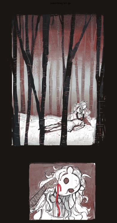 snippets of some recent comic panels in no particular order, feat. miss ruin / ruinfolk