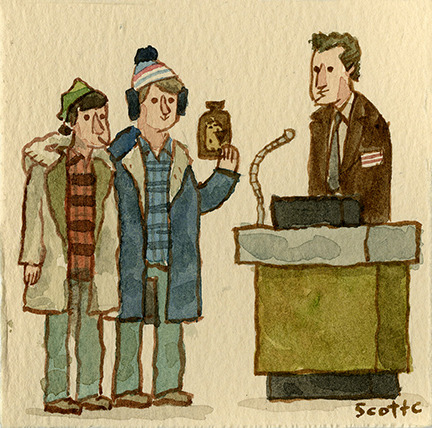 scottlava:
“ “Ok, uh, we found this mouse in a bottle of Elsinore beer that we bought at your beer store, eh? And we heard that when that happens you get your beer free.”
You can own The Great Showdowns book!
”