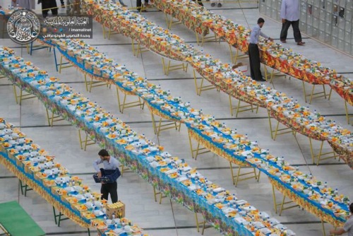 roseworter: 10,000 iftar meals offered outside the Imam Ali (as) shrine in Najaf on the anniversary 