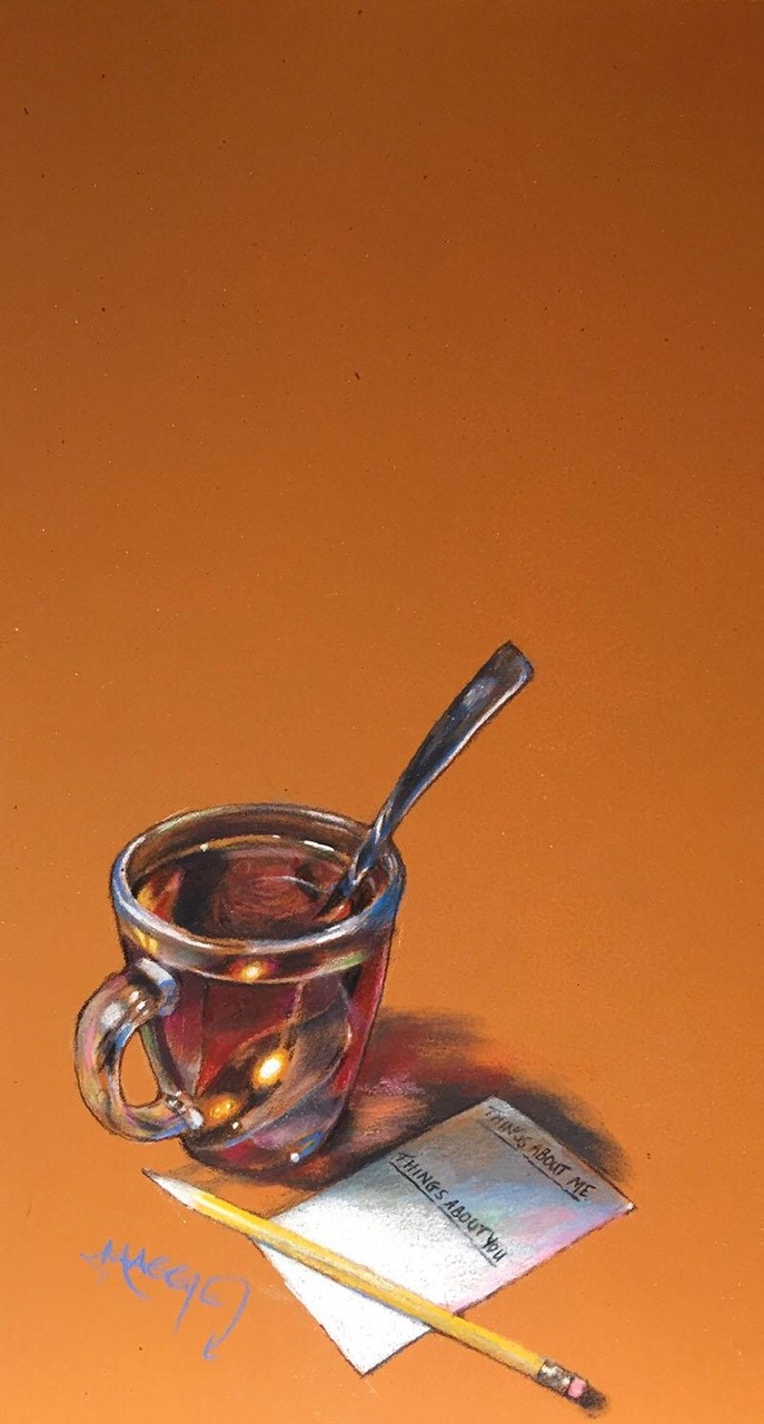 maggie-stiefvater:  This evening I snatched an hour before dinner to art a bit in