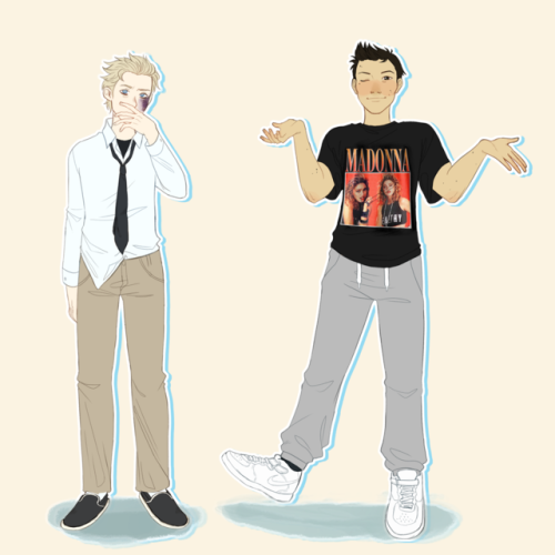 FINALLY re-did my first ever fanart of this book, which was a lineup of the characters and how I ima