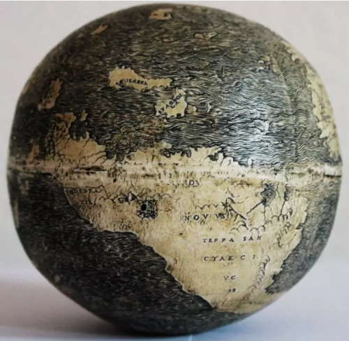 ltwilliammowett:The so called da Vinci Globe, 1504 This globe is just 11 cm in diameter and was init