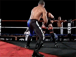 jarillian:  Rocky Romero takes out Mark Briscoe