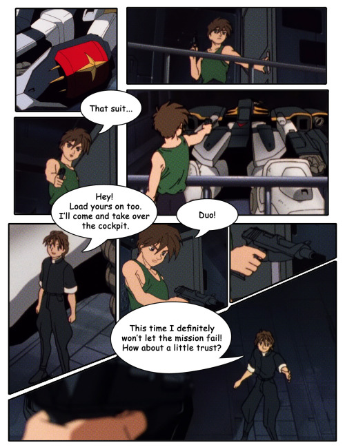 gundamwing-ellesmith:  I enjoyed making the last comic so much I just had to do another one… sorry, but I simply adore those two and their scarce but precious interactions in the show. 