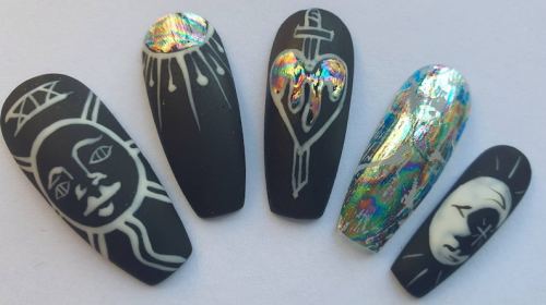  ♡ Tainted Tarot Nails by AmhexNails ♡ 