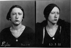  Violette Nozière, not only subject of a poem by André Breton, but an enfant terrible (or perhaps exemplaire) of the French judiciary system. Convicted to execution for killing her incestous, abusive father and her mother (who survived and eventually