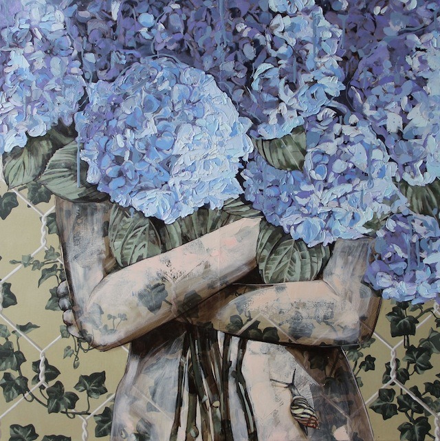 wordsnquotes:  artsnskills:Wallflowers by Jessica Watts  Australian painter Jessica