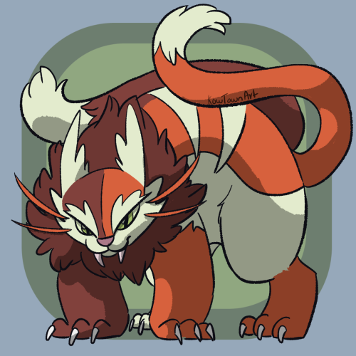 kowtownart:Feleng: “Although FELENG is small and weak, it can manipulate other POKéMON just by givin