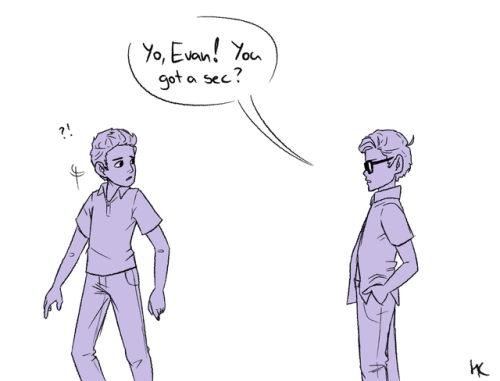 taterdraws:so I was really bothered by the fact that we don’t see evan and jared make up after evan’