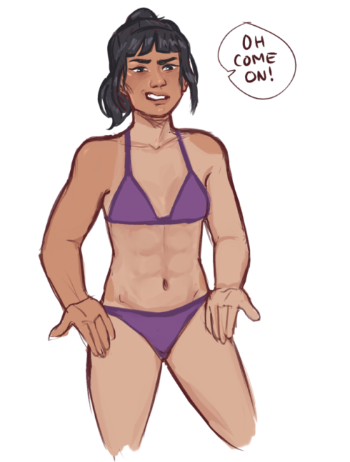 nbwolverine:yall ever think abt how weird kate’s tan lines r gonna be from wearing her costume