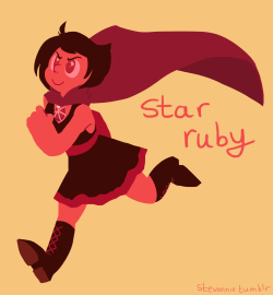 Stevonnie:  Aaaand Here’s Ruby And Yang Gems! Star Ruby Is A… Regular Gem, I