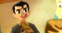 shadownomad:  1) Bolin didn’t eat yesterday. Cries in a corner. 2) Bolin’s hero disappointing him. Bawls in a corner. 3) Mako making Bolin cry. STOP IT MAKO. THIS IS WHY NO ONE LIKES U 4) Shady Shin pulling off the grinch smile.  5) OMG i’m putting