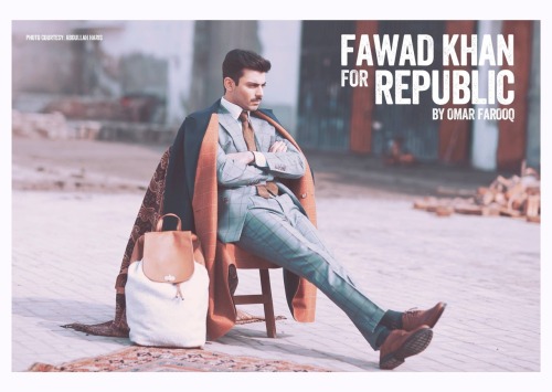 allthingspakistanicelebs:Fawad Khan for Republic by Omar Farooq.