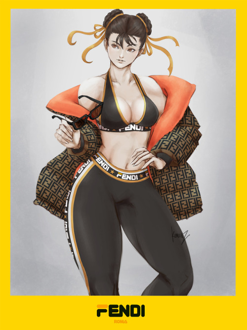 Chun Li for Fendi mania ! i really liked the Fendi mania 2018 ad campaign and wanted to do fanart