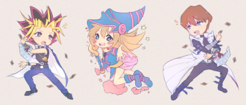 Smol YGO people ♡ I made these into stickers with some edits for Supanova last weekend!