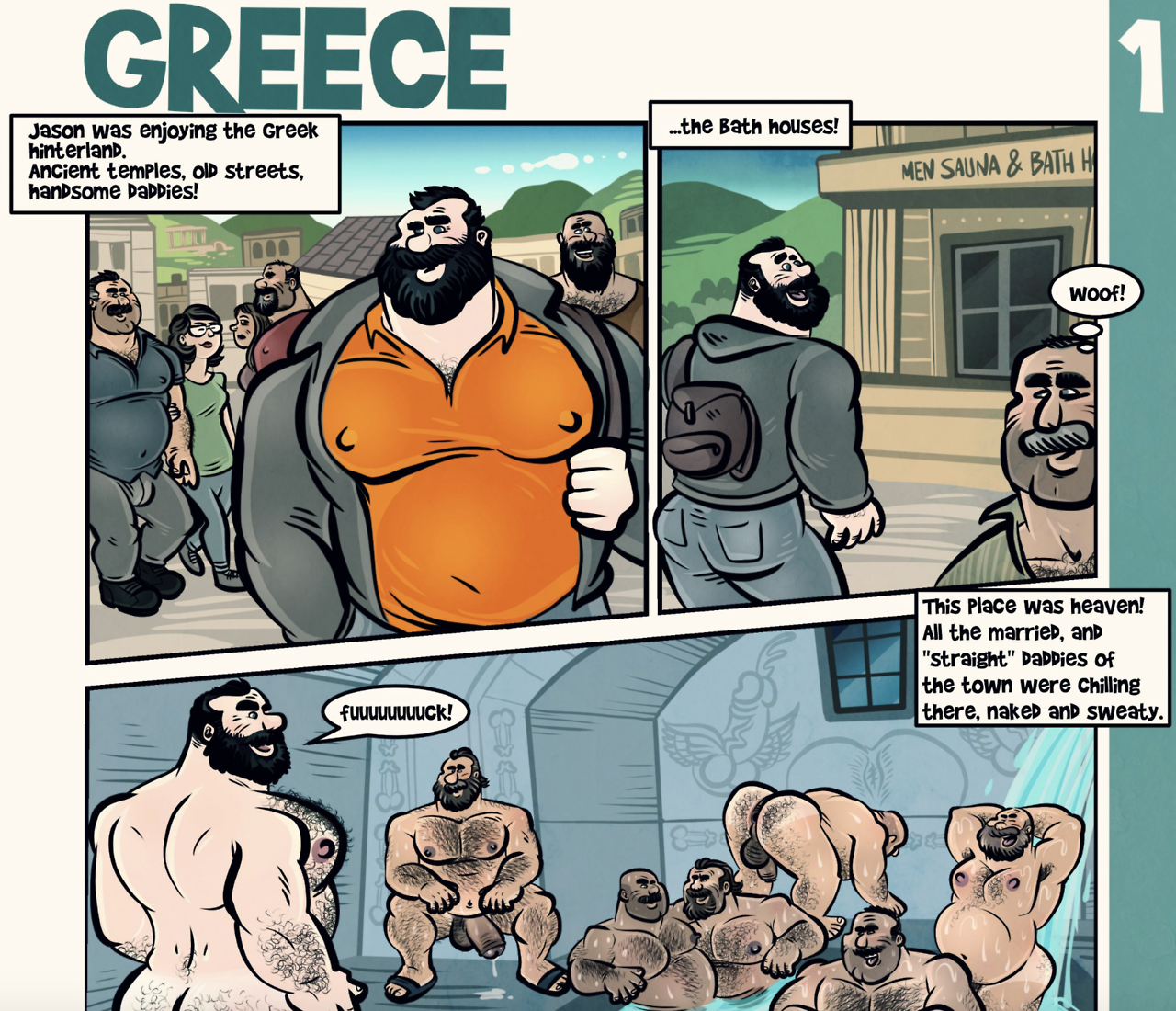freebo23doodles: GREECE a new short and spicy comic on my patreon! 