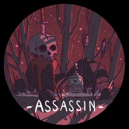 dungeons-and-captions:mai-col:Hey ! I made RPG class buttons !(they’re on Storenvy if you&rsqu