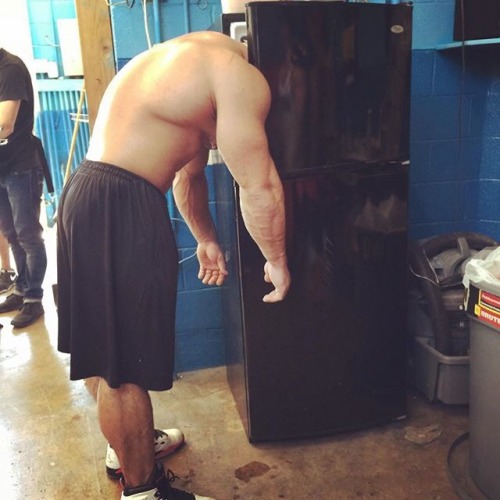 Antoine Valliant - Trying to stay cool in San Marcos after a big workout with other Universal athletes.