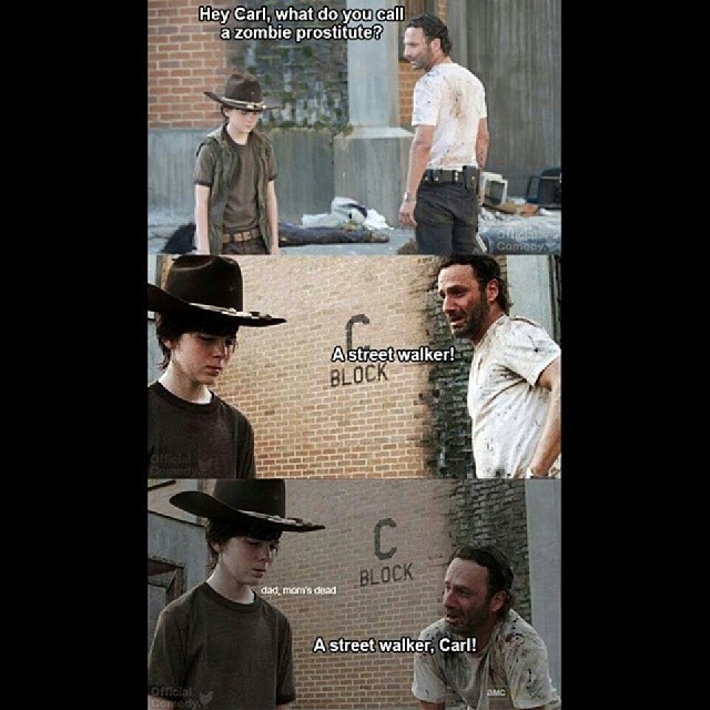 #walkingdead #rick #cornyjokes