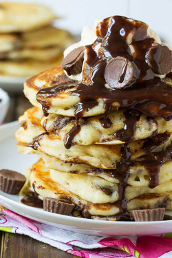 plasmatics-life:  Peanut Butter Cup Pancakes - {by Spicysouthernkitchen} | {Recipe &amp; Official WebSite}