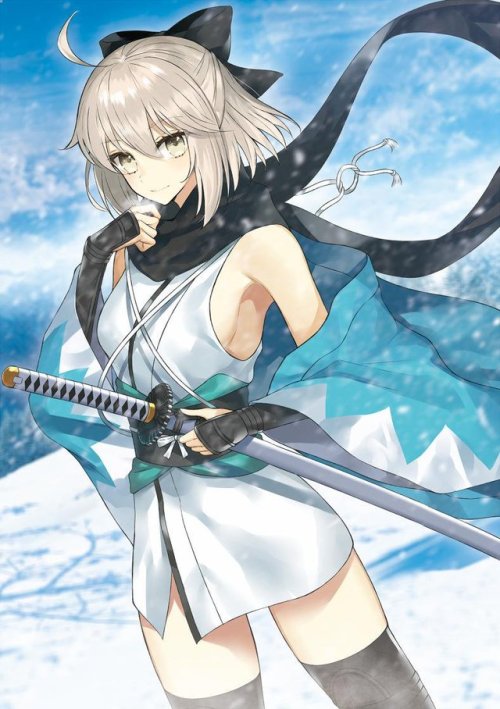 Okita-san by Ero. ※Permission to upload this was given by artist. Do not repost and edit without art