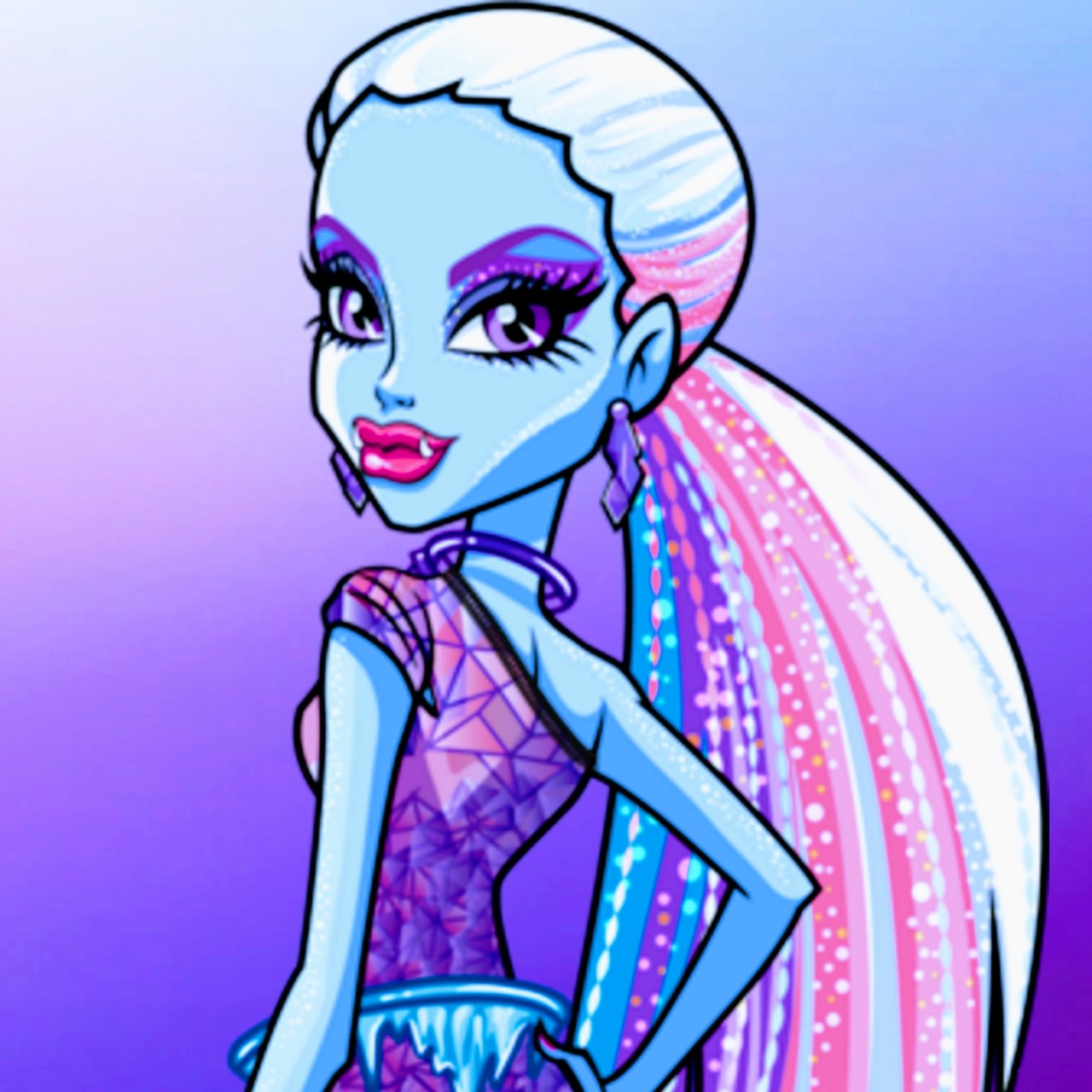 Monster High Icons (Close-up)Like and/or reblog if you save/use #monster high #scaris: city of frights #abbey bominable#ghoulia yelps#sparkly#glitter#close-up#icons#square icons #icons by me