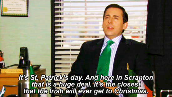 Michael Scott St. Patrick's Day Long Sleeve