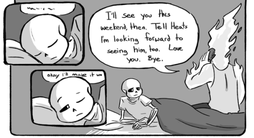 withtheworms: Fucked Up Sansby Week! prompt 2: listening We play with “Grillby is the jerk&rdq