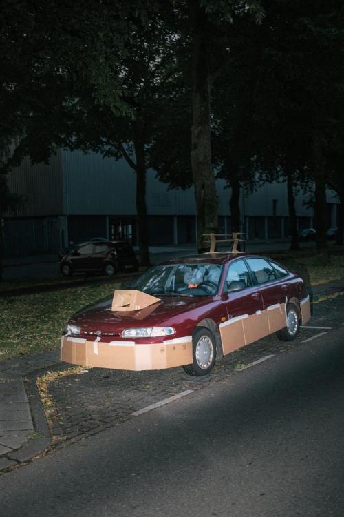 yasboogie:  Pimping Strangers’ Rides (at Night) with Cardboard  Photographer Max Siedentopf has no idea who the cars in his photos belong to. What he did know the second he saw them, is that they were in dire need of an upgrade. Armed with a few pieces