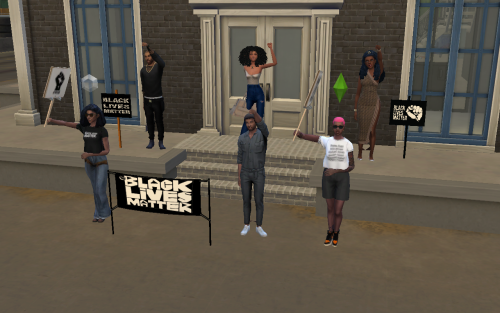 Even in the Sims, we said what we said&hellip;Black Lives Matter 