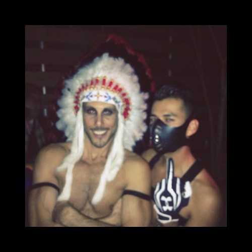 manchic:  Dallas Team #manchic #halloween #gay #hotguys #malemodels #sexy #costumes #instagay #gayguys #gayboys #party #shirtless #eagle #nyc #gaynyc #nycgay #bestoftheday #instahalloween #gpoy  (at The Eagle)