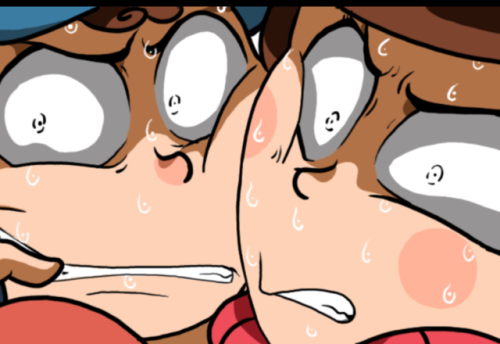 chillguydraws:I noticed I draw Dipper and Mabel mashing their cheeks together a lot more than I thought. if only they mashed lips~ ;p