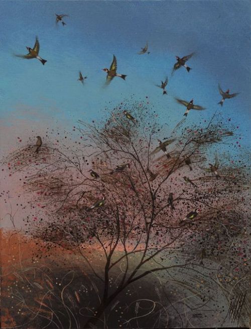 thewoodbetween: Goldfinches - Nicholas Hely Hutchinson