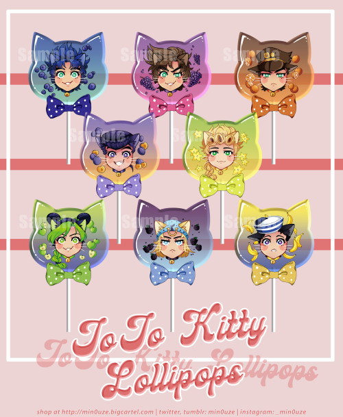 JoJo kitty Lollipops charms!! Available for preorders on April 14th!