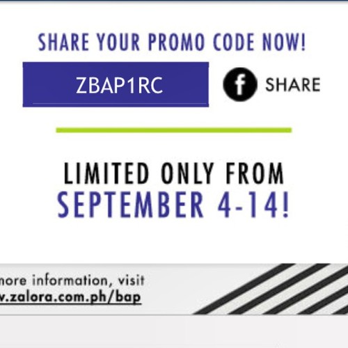 If you order at Zalora from sept 4-14 you can get 25% discount! Just use the discount code ZBAP1RC 💕 #ZaloraBrandAmbassador ❤ http://zalora.com.ph