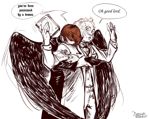 selene-yoshi-chan:*Crowley wrapping his arms around Aziraphale* you’ve been possessed by a demonAzir