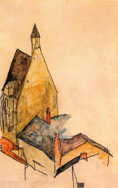 acapareda: Egon Schiele- Spitalskirche, Molding (1918)