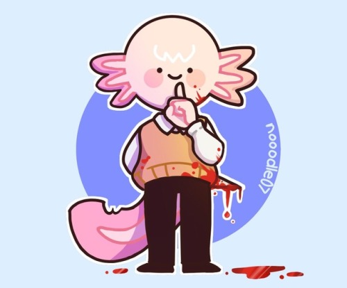 i couldnt resist drawing @sir-fluffbutts oc chiffon hes the cutest (despite being a psychopath) plz 